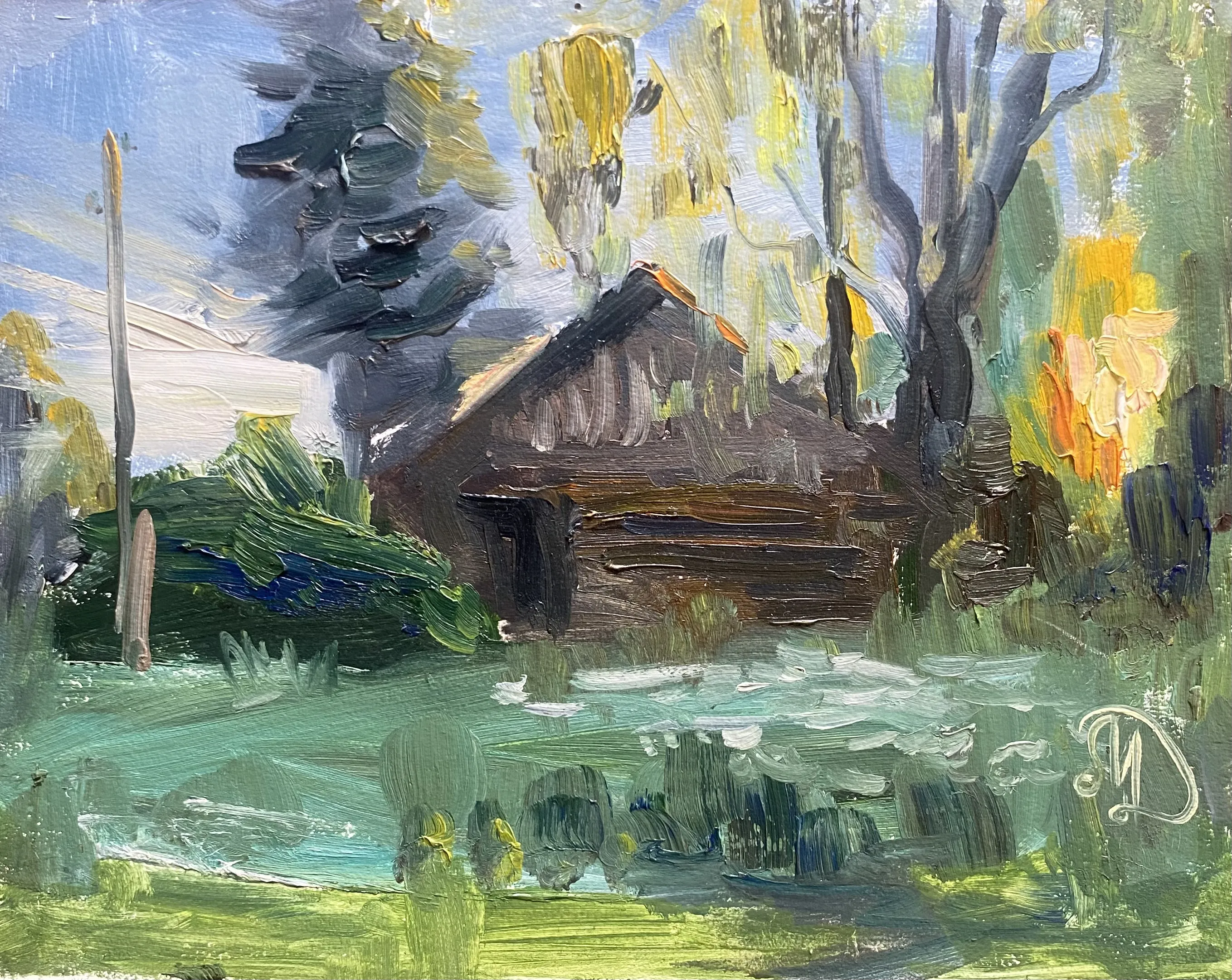 На закате. Коськово.